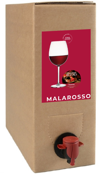 Vino rosso malarosso cantina castagna bag in a box